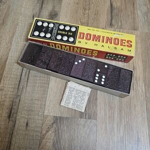 Vintage wooden dominos